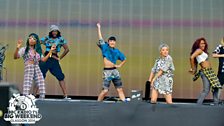 Pharrell at Radio 1's Big Weekend 2014 in Glasgow