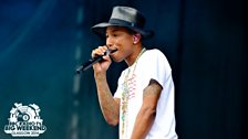 Pharrell at Radio 1's Big Weekend 2014 in Glasgow