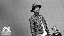 Pharrell at Radio 1's Big Weekend 2014 in Glasgow