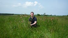 Paul Hayes was standing-in for Matthew Gudgin on teatime this Monday, so got to go out and record on the farm with Chris