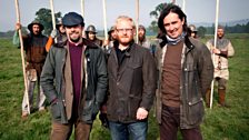 Neil and Tony with Scott McMaster of the NTS Battle of Bannockburn Centre