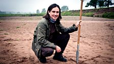 Neil on the banks of the river Endrick near Drymen, our location for the battle re-enactment