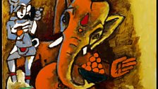 M.F. Husain, Ganesha, 2008