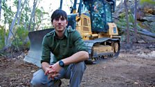 Simon Reeve & the bull dozer