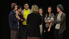 Drama students at South Eastern Regional College, Bangor