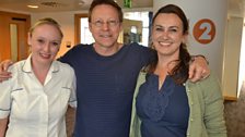 A happy and de-stressed presenter thanks to pedicurist Claire Newman and podiatrist Emma Supple