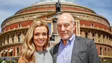 Katherine Jenkins & Patrick Stewart outside the Royal Albert Hall