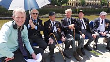 Jeremy chats to some of the veterans returning to HMS Belfast to mark D-Day