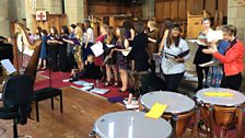 Les Sirenes rehearsing in St John's Renfield Church