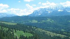 A view to inspire a composition? The mountains surrounding Garmisch-Partenkirchen.