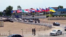 The VVIPs arriving at Ouistreham