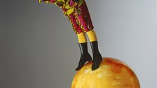 Boy on Globe, 2008, Yinka Shonibare MBE. Mannequin, Dutch wax printed cotton and globe.