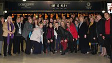 Karen with Glasgow's Voice of the Town choir