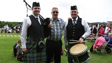 Mark Hasson, and Brian Hasson Jr with Liam