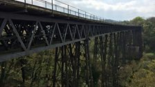 Meldon Viaduct - built in 1874, it spans 165 metres over the remains of mineral mines