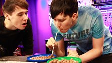 Dan & Phil do their best fish imitations