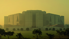 The National Assembly Building in Dhaka, Bangladesh