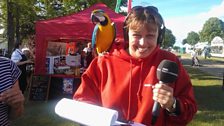 Nicky got the chance to interview Casper the friendly parrot at the show