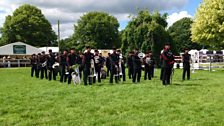 The band of the Royal Brigade of Gurkhas