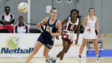 Scotland international Rachel Forbes in action against Trinidad & Tobago