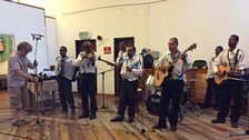 Commonwealth Connections Seychelles - Latroupe Nacyonal Sesel musicians.