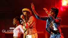 M.I.A at Glastonbury 2014