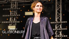 Nina Persson at Glastonbury 2014