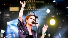 Nina Persson at Glastonbury 2014