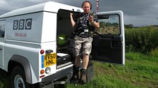 Navigator Ian ready for action at this week's starting point in Shotesham, South Norfolk