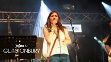 Paul Heaton and Jacqui Abbott at Glastonbury 2014