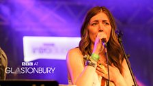 Paul Heaton and Jacqui Abbott at Glastonbury 2014