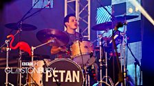 George Ezra on the John Peel stage at Glastonbury 2014