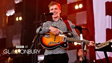 George Ezra on the John Peel stage at Glastonbury 2014