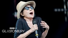 Yoko Ono Plastic Ono Band at Glastonbury 2014