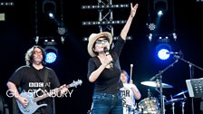 Yoko Ono Plastic Ono Band at Glastonbury 2014