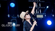 Yoko Ono Plastic Ono Band at Glastonbury 2014