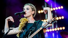 St Vincent at Glastonbury 2014