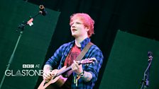 Ed Sheeran at Glastonbury 2014