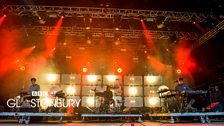 James Blake on the Park stage at Glastonbury 2014