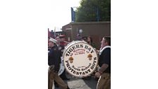 Drums are sometimes dedicated to the memories of dead loyalists - including paramilitaries.