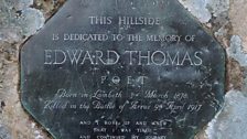 The Edward Thomas memorial stone, Shoulder of Mutton Hill, Steep