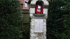 Edward Thomas, who died 9th April 1917 at the Battle of Arras, listed on the War Memorial, Steep, Hampshire