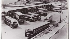 An early snapshot of Exeter's bus and coach station