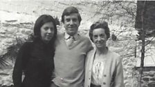 John and Ruth with Mollie, John's mother in the garden from the 1960s.