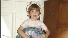 Jackie as a child visiting the house in the 1970s