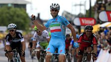 Vincenzo Nibali wins stage two in Yorkshire, Tour De France 2014