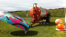 Boat, Tanker and Buoys