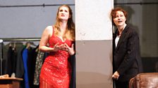 Jane Archibald as Zerbinetta and Ruxandra Donose as The Composer