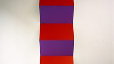 Daniel Buren Zigzag for Two Colours (paprika & violet), 2007