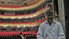 Tom Service onstage at the Latvian National Opera